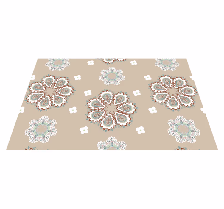 Tischset textur mit eleganten blumenmustern - TenStickers
