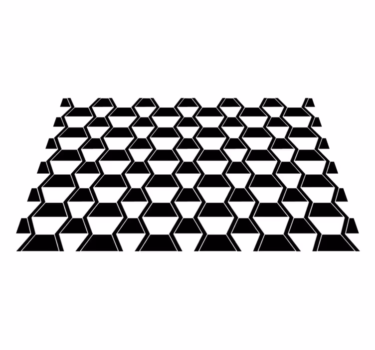 Tischset textur mit stilisiertem hexagonalen muster - TenStickers