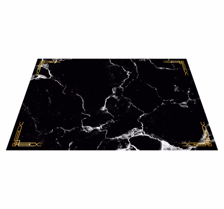 Platzdeckchen modern schwarzer Marmor - TenStickers