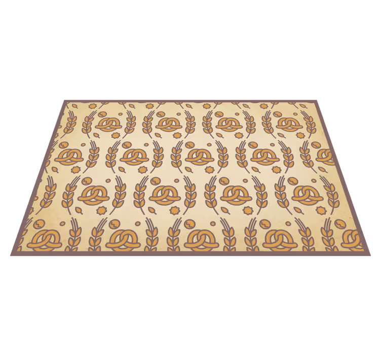 Tischset rechteckig Brezel Design - TenStickers
