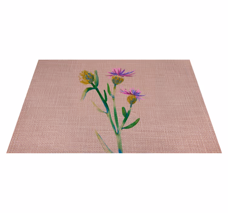 Tischset elegant gewebtes Distelblatt - TenStickers