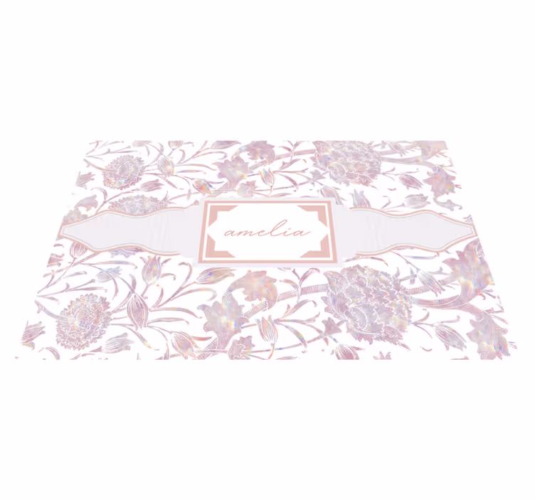 Tischset mit Namen Distel - TenStickers