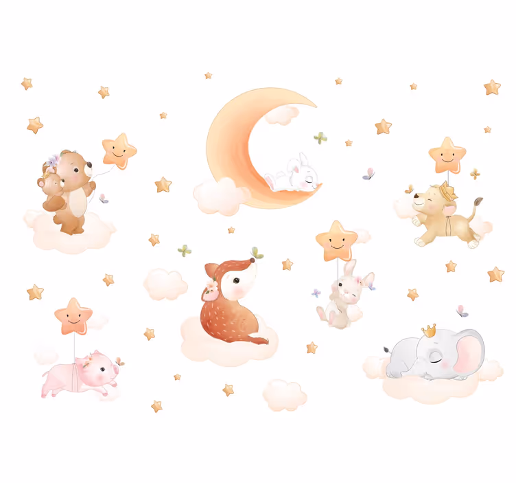 Fototapete Babyzimmer süße Träume - TenStickers