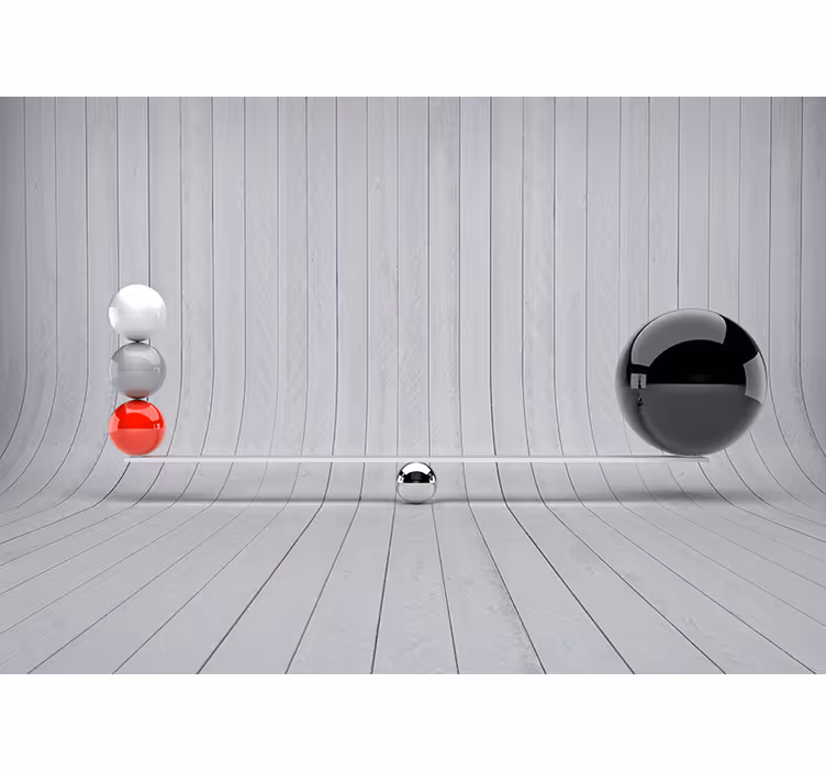 3D Tapete minimalistischer Raum - TenStickers