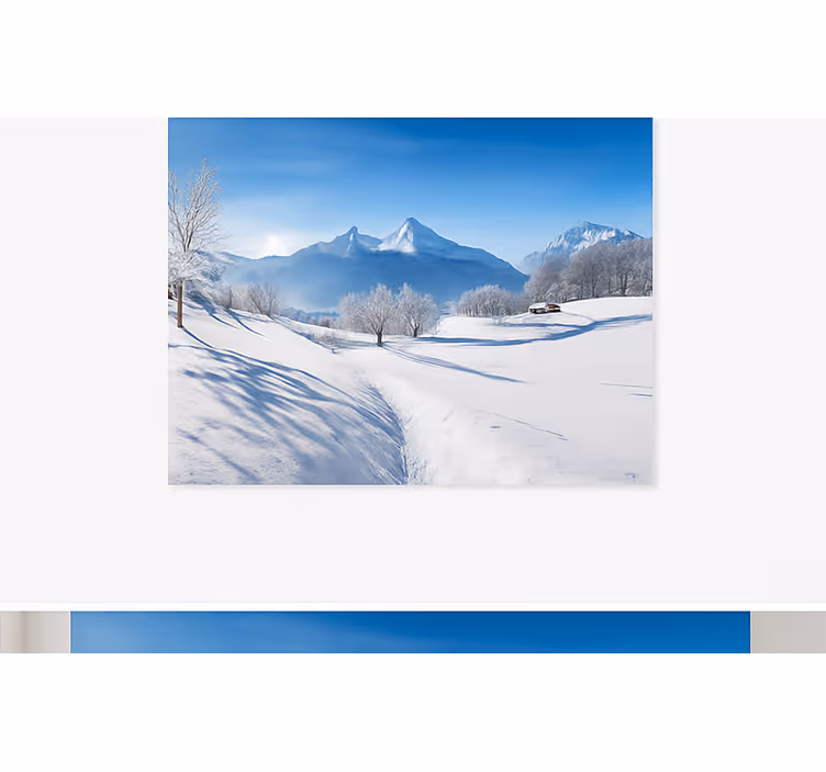 Fototapete Berg Winteralpinweg - TenStickers