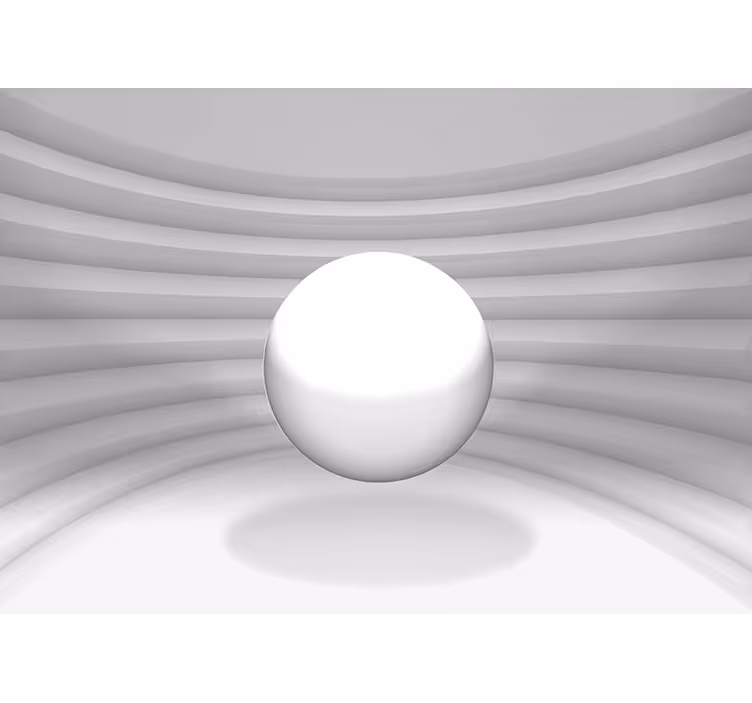 3D Tapete sphärische optische Täuschung - TenStickers