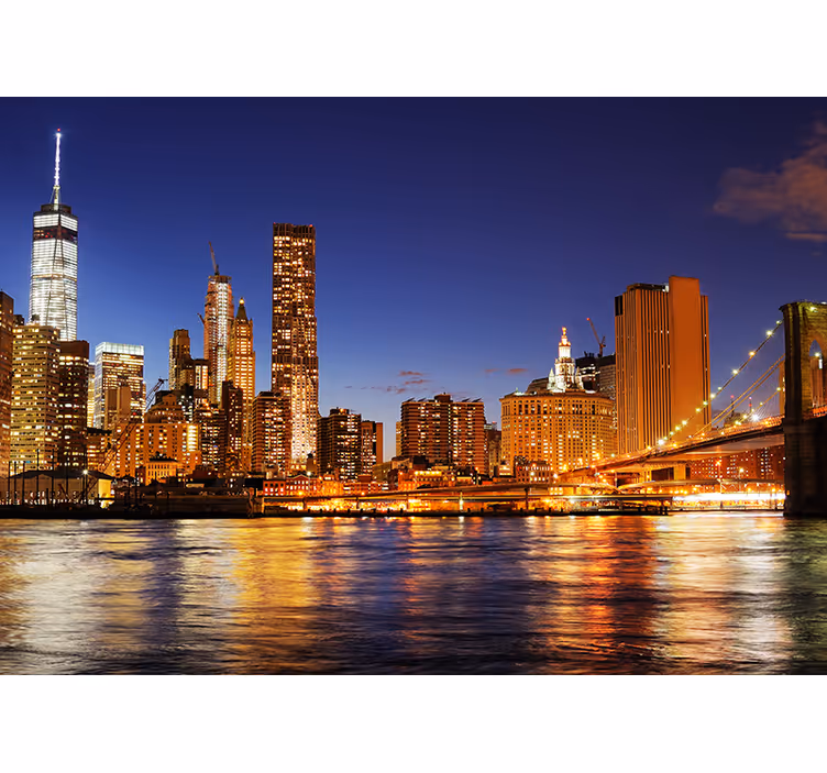 Fototapete Städte New York Manhattan Morgengrauen - TenStickers