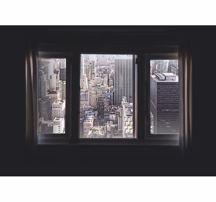 Fototapete New York urbane fensteransicht - TenStickers