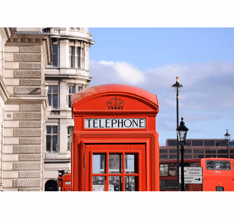 Fototapete Städte londoner Telefonzelle - TenStickers