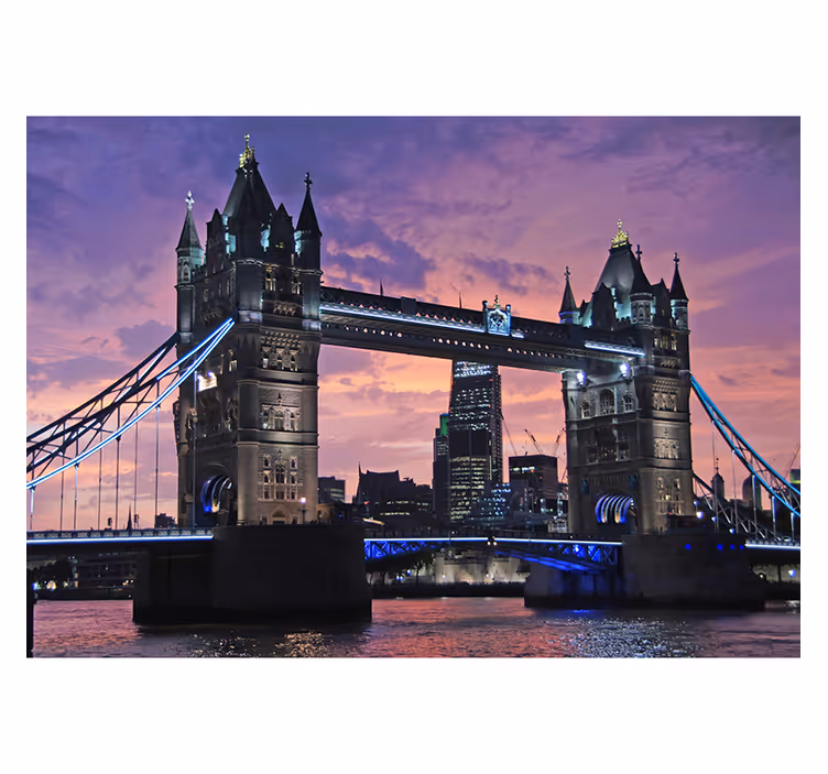 Fototapete london london bridge bei dämmerung - TenStickers