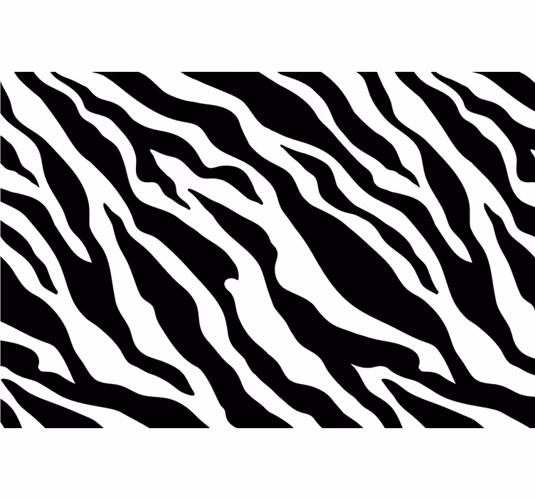 Fototapete afrikanisch zebra schwarz-weiß muster - TenStickers