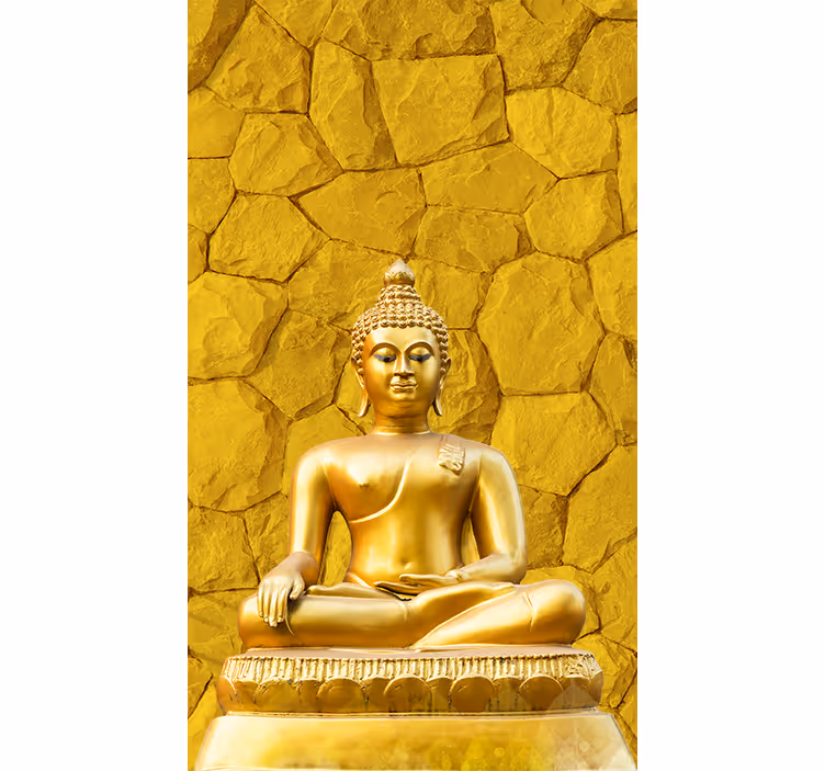 Fototapete buddha in gold - TenStickers