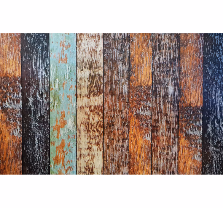 Fototapete badezimmer mit holzfliesen design - TenStickers