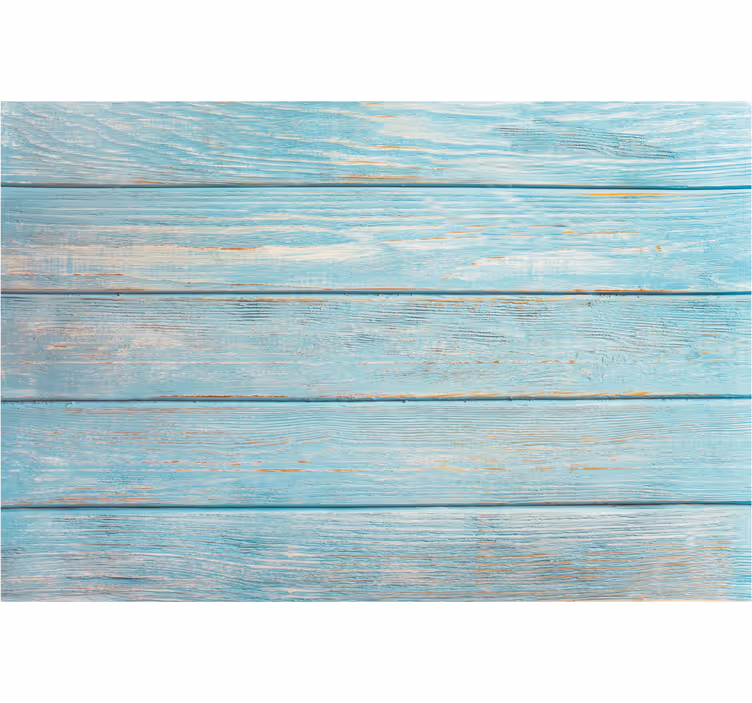 Fototapete badezimmer muster blau holz - TenStickers