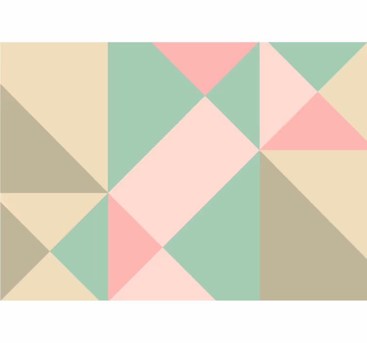 Fototapete küche geometrisch mit sanften tönen - TenStickers