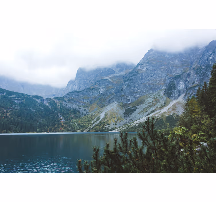 Fototapete grün morskie oko in den tatra-bergen - TenStickers