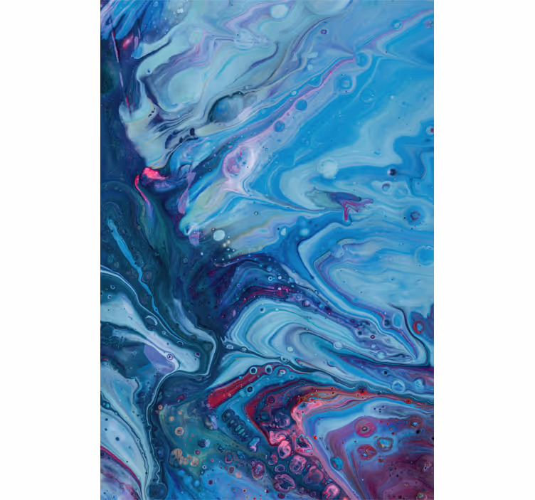 Fototapete blau mit acrylblauem farbverlauf - TenStickers