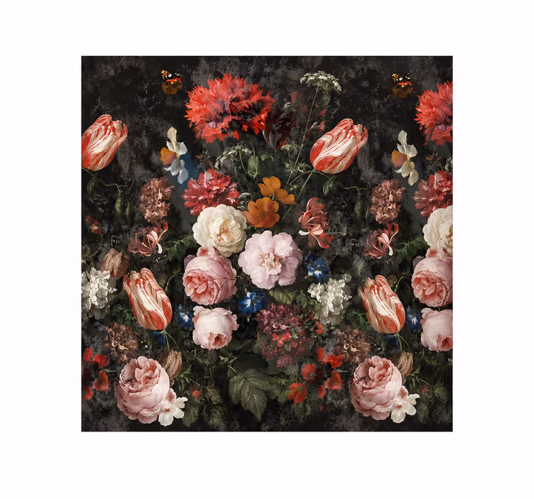 Fototapete wald mit blumen - TenStickers