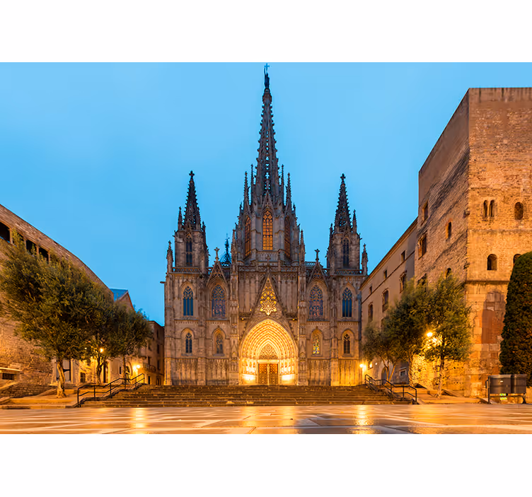 Fototapete Städte Barcelona gotische Kathedrale - TenStickers