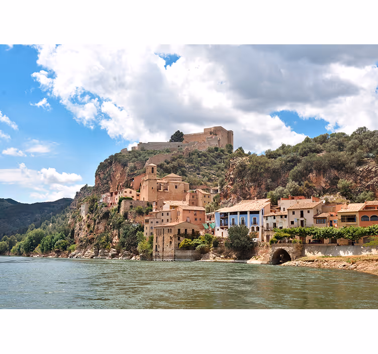 Fototapete Städte Ebro Spanien - TenStickers