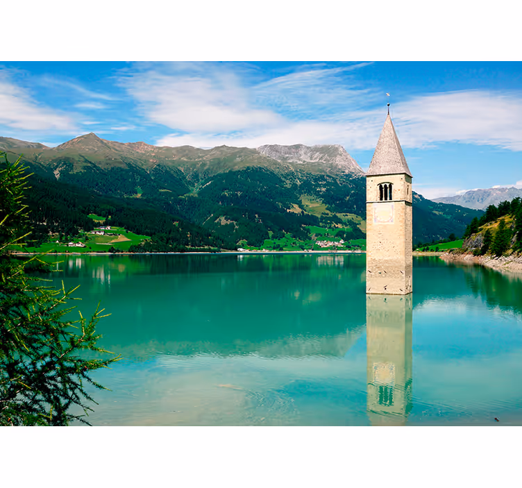 Fototapete See Alpen Panorama - TenStickers