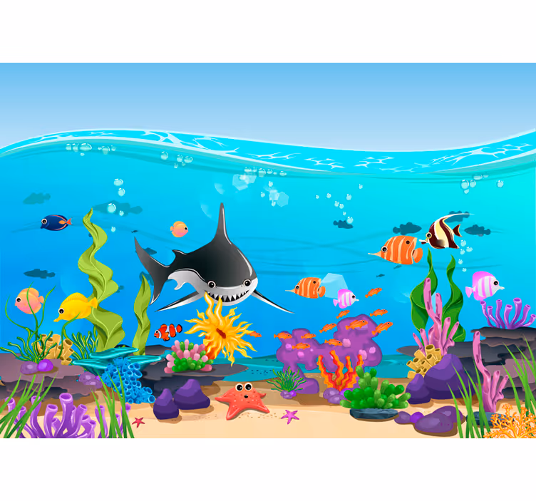 Fototapete kinderzimmer unterwasserwelt - TenStickers
