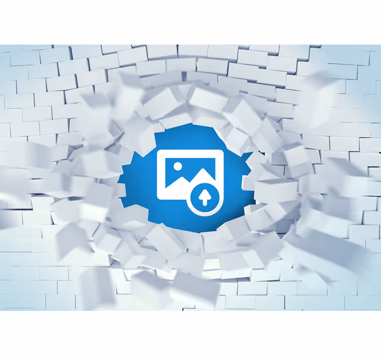 3D Tapete personalisierbare Wandexplosion - TenStickers