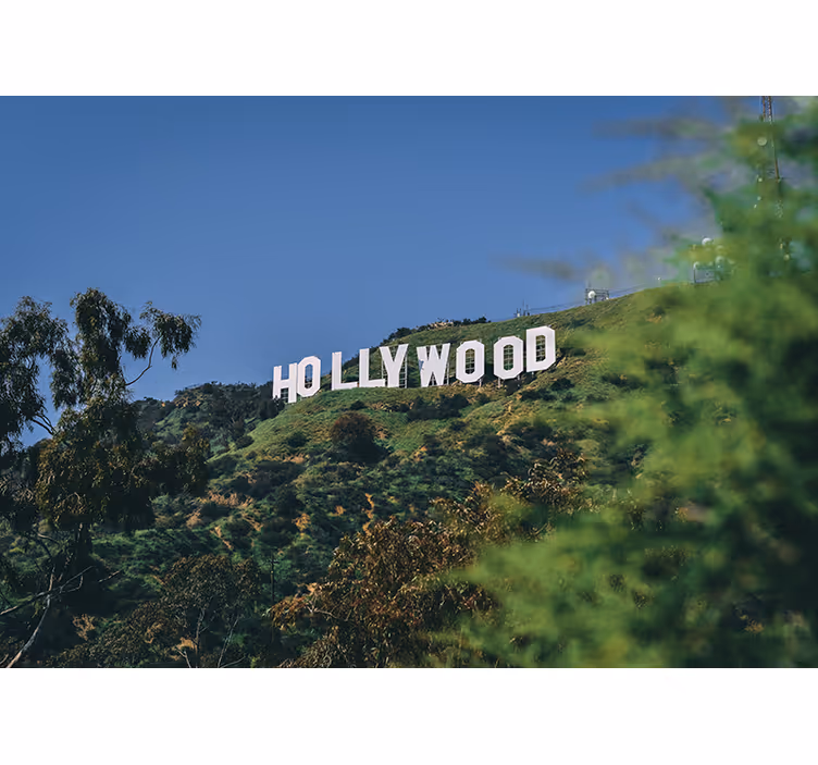 Hollywood Schriftzug Los Angeles Fototapete Städte - TenStickers