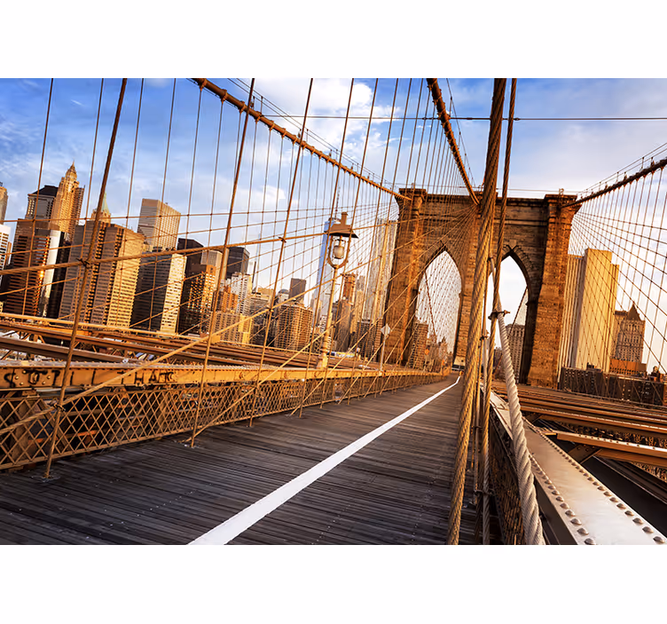 Brooklyn Bridge Fototapete Städte - TenStickers