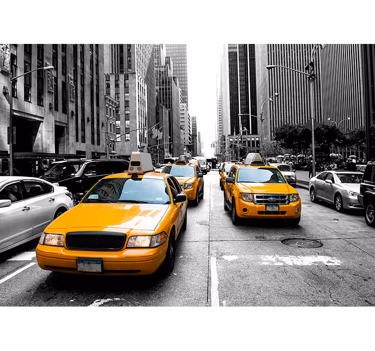 Fototapete Städte New York Taxi - TenStickers