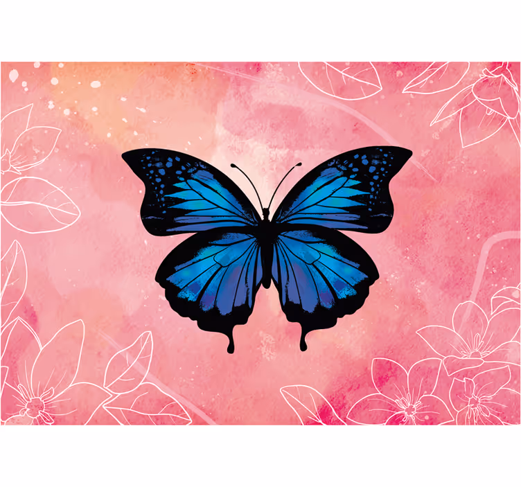 Fototapete Jugendzimmer Schmetterling - TenStickers