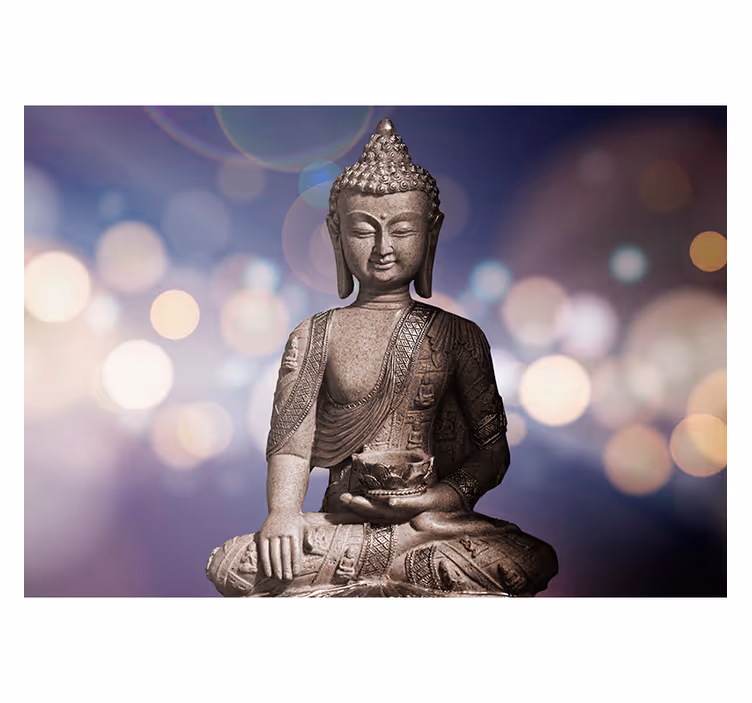 Buddha-Statue Wandtapete - TenStickers