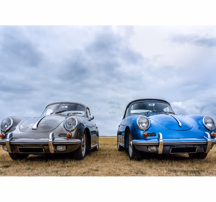 Fototapete Fahrzeuge oldtimer-paar - TenStickers