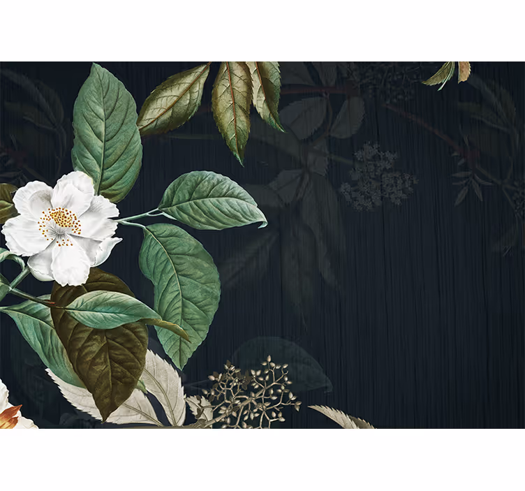 Fototapete Wohnzimmer Grüner blumenhintergrund - TenStickers