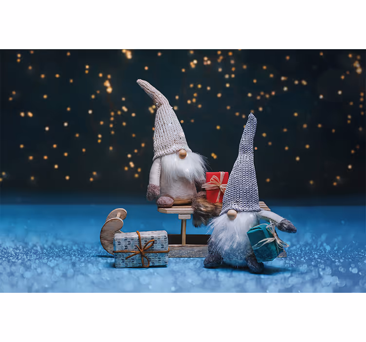 Fototapete weihnachten festliche gnomfeier - TenStickers