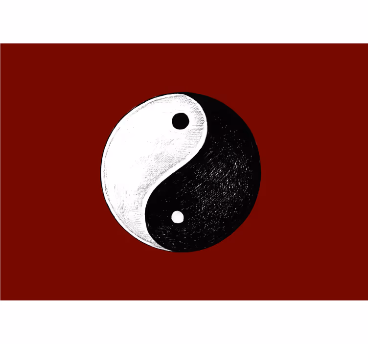 Fototapete Hochzeit yin-yang-symbol - TenStickers