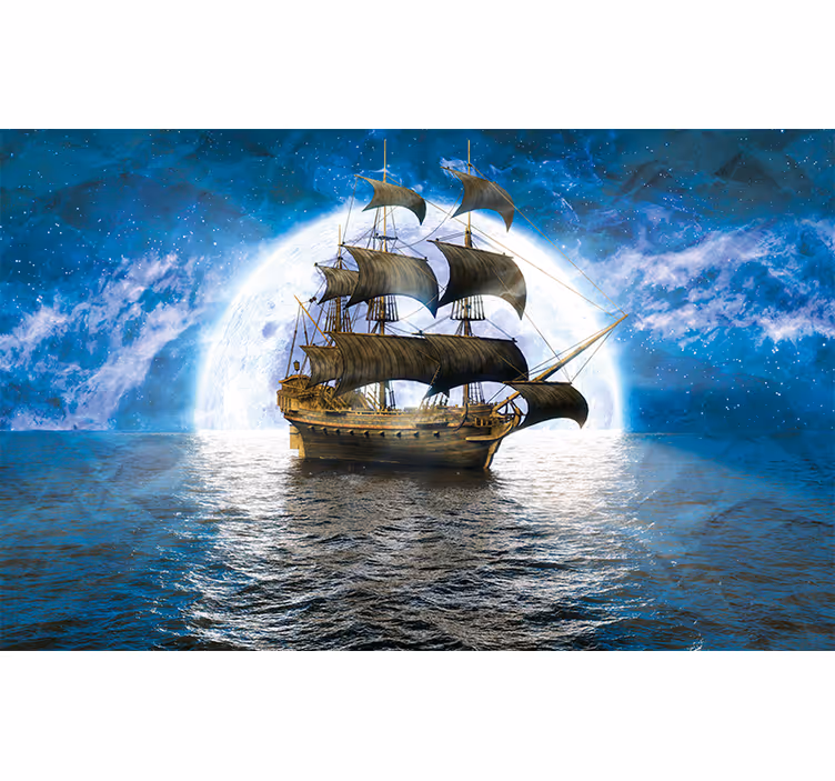 Fototapete fantasie abenteuer schiffsreise - TenStickers