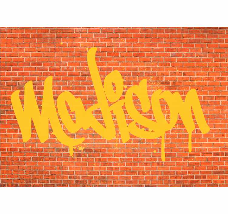 Fototapete graffiti mit graffiti text kunst - TenStickers