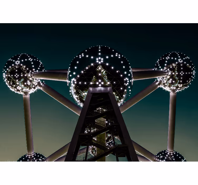 Fototapete Städte brüssel atomium struktur - TenStickers