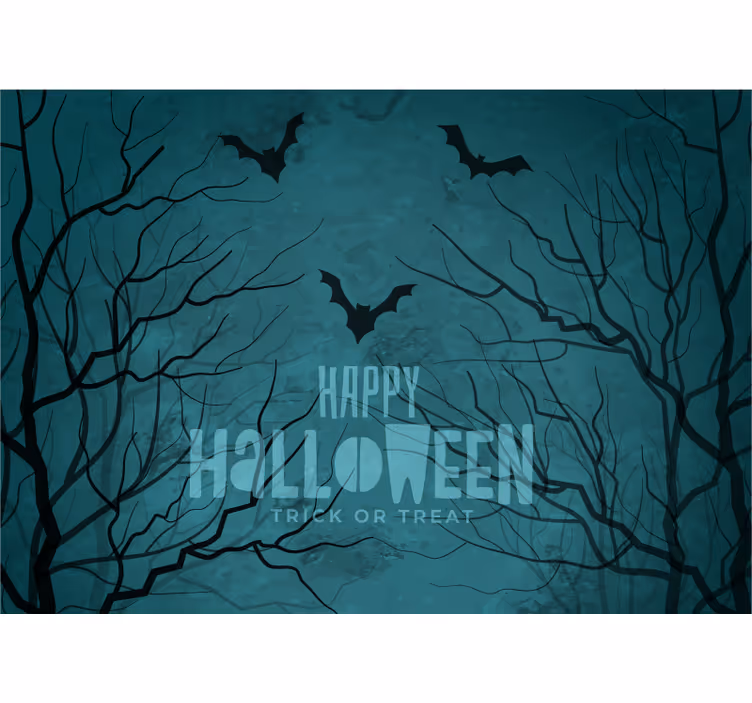 Fototapete Halloween gruselige nachtfledermäuse - TenStickers