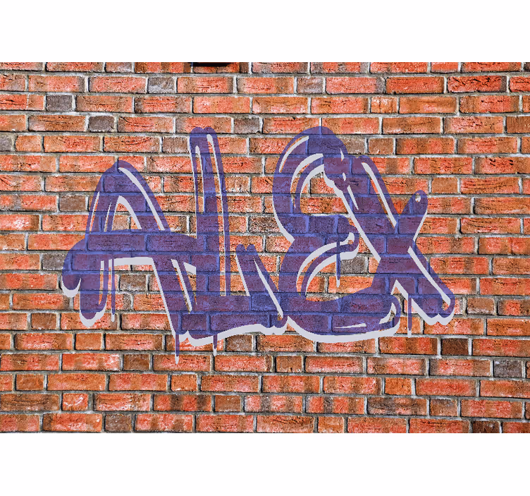 Fototapete graffiti mit namenskunst - TenStickers