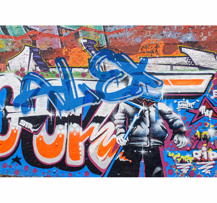 Fototapete Graffiti urbaner streetstyle - TenStickers
