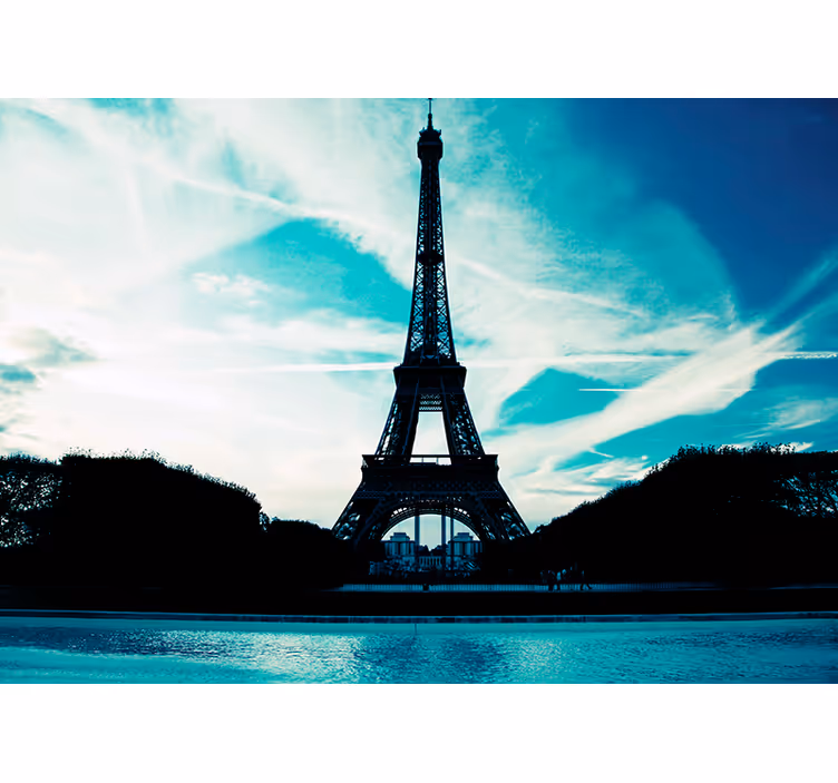 Fototapete Paris eiffelturm-umriss - TenStickers