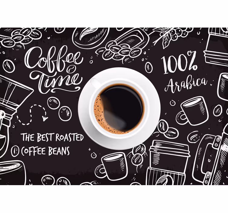 Fototapete Küche Coffee Time - TenStickers