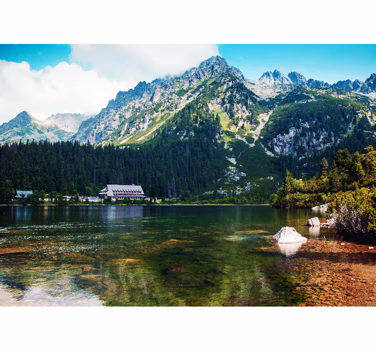 Fototapete landschaft bergsee landschaft - TenStickers