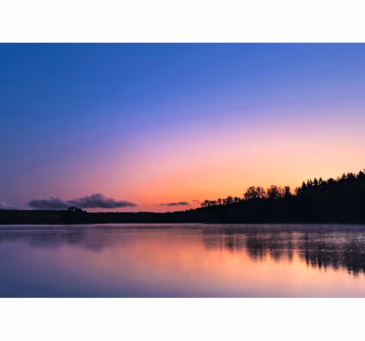 Fototapete landschaft ruhige seespiegelungen - TenStickers