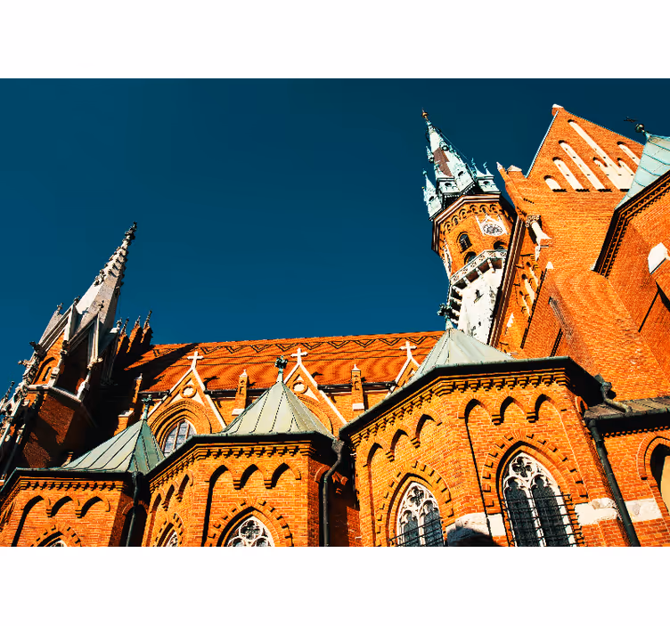 Fototapete städte historische backsteinarchitektur - TenStickers