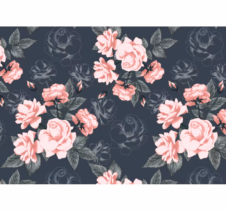 Fototapete blumen elegante rosenblüten - TenStickers