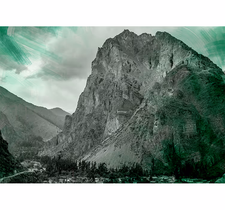 Fototapete berge majestätische grüne berge - TenStickers