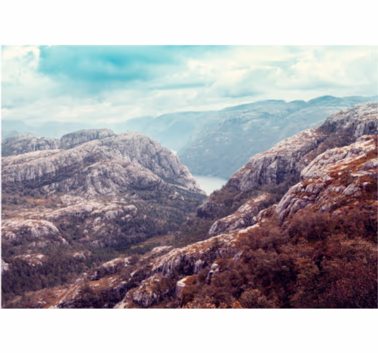 Fototapete landschaft berglandschaft panorama - TenStickers